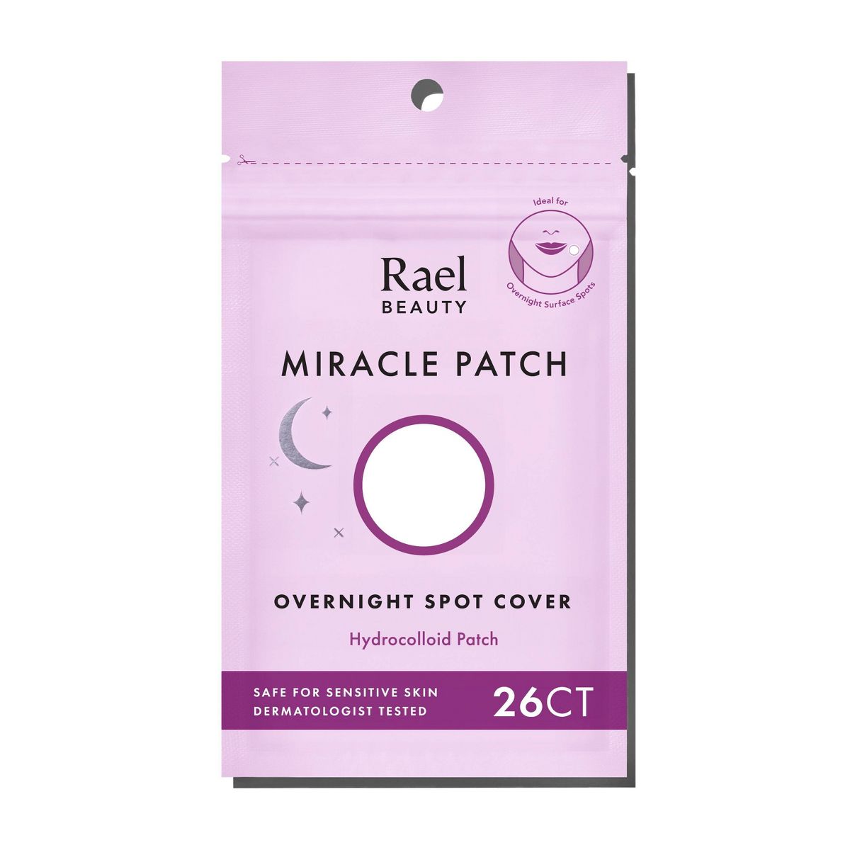 Rael Beauty Miracle Pimple Patch Overnight Spot Cover for Acne - 26ct