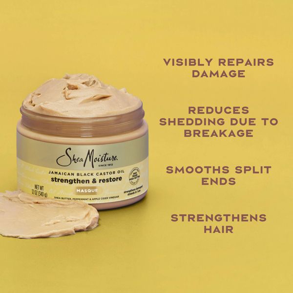 SheaMoisture Jamaican Black Castor Oil Strengthen & Restore Hair Mask - 11.5oz