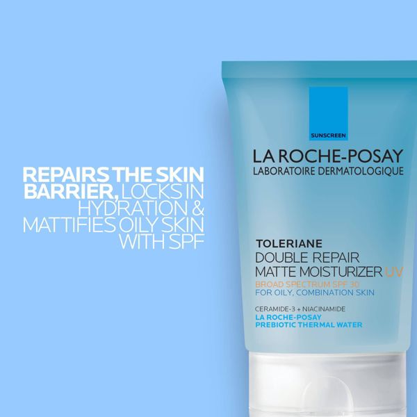 La Roche Posay Toleriane Double Repair Matte Moisturizer For Oily & Combination Skin - SPF 30 - 3.3 fl oz