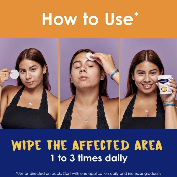 Clearasil Stubborn Acne Control 5in1 Daily Pads - 90ct
