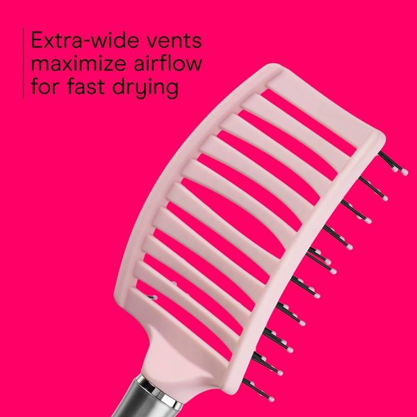 Conair Velvet Touch Concave Vent Hair Brush - All Hair