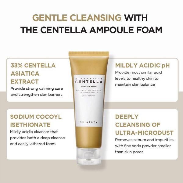 SKIN1004 Madagascar Centella Ampoule Foam Face Cleanser - 125ml