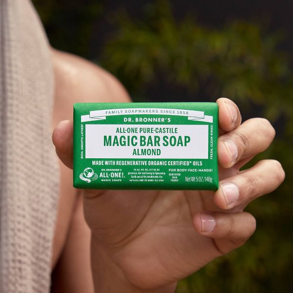Dr. Bronner's All-One Pure-Castile Magic Bar Soap - Almond - 5oz