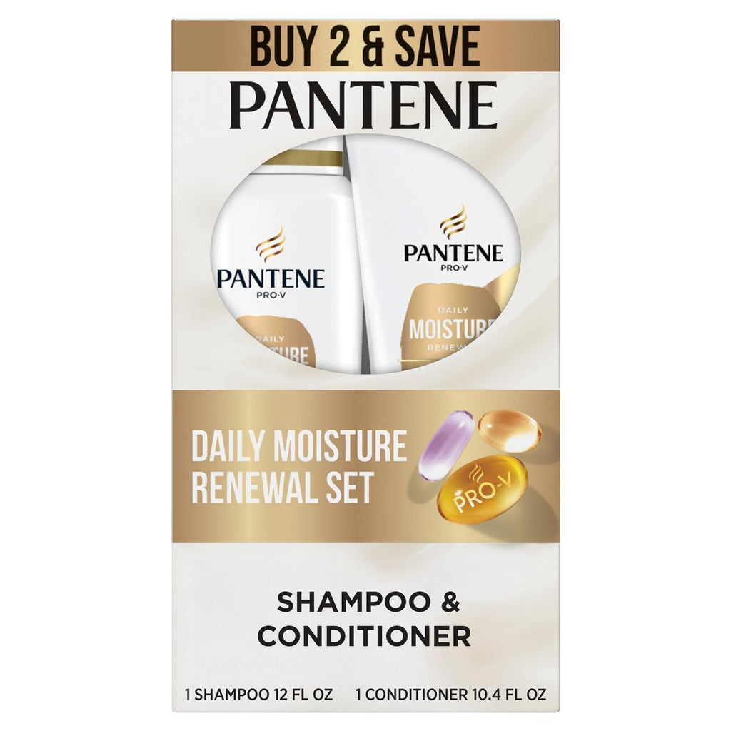 Pantene Pro-V Daily Moisture Renewal Shampoo and Conditioner Bundle - 22.4 fl oz