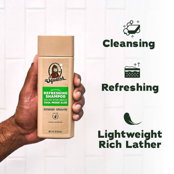 DR. SQUATCH Men's Natural Shampoo - Cool Fresh Aloe - 11oz
