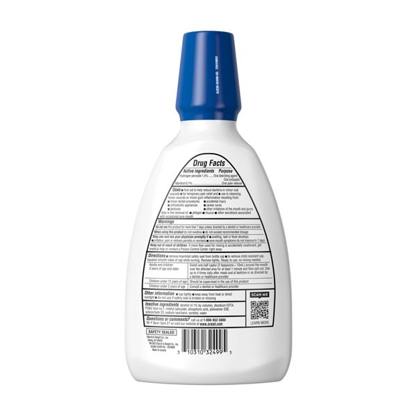 Orajel Mouth Sores Antiseptic Rinse - 16oz
