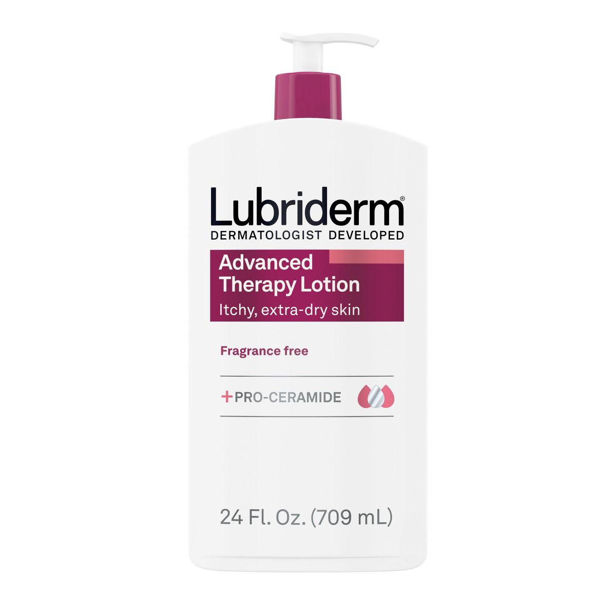 Lubriderm Advanced Therapy Lotion For Extra Dry Skin - Fragrance-Free - 24 fl oz