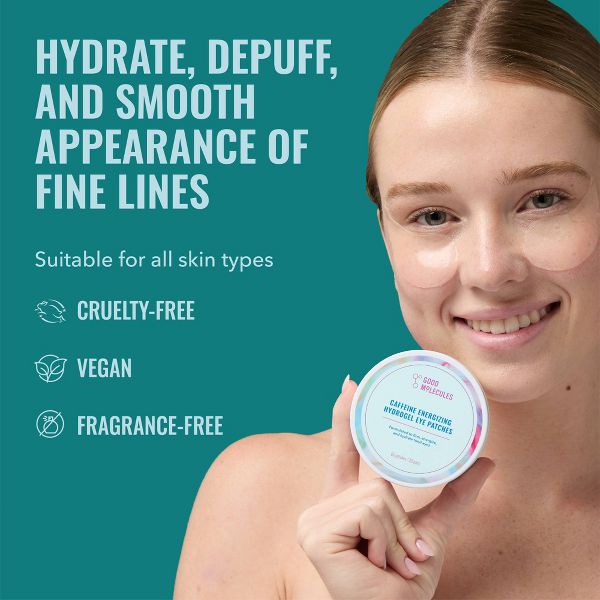 Good Molecules Caffeine Energizing Hydrogel Eye Patches - 60ct