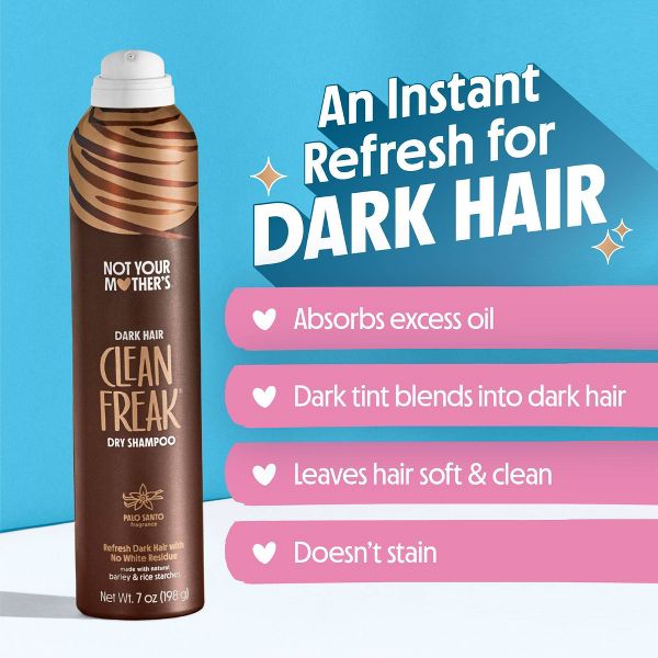 Not Your Mother's Clean Freak Dry Shampoo for Dark Hair - 7oz