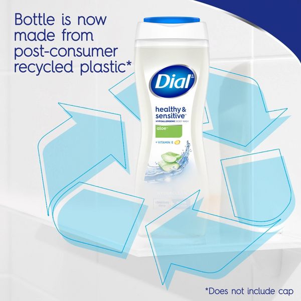 Dial Healthy & Sensitive Aloe Scented Body Wash - 16 fl oz