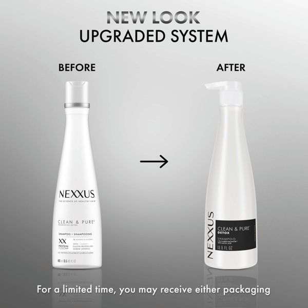 Nexxus Clean & Pure Nourishing Detox Shampoo with Elastin Protein and Marine Minerals - 13.5 fl oz