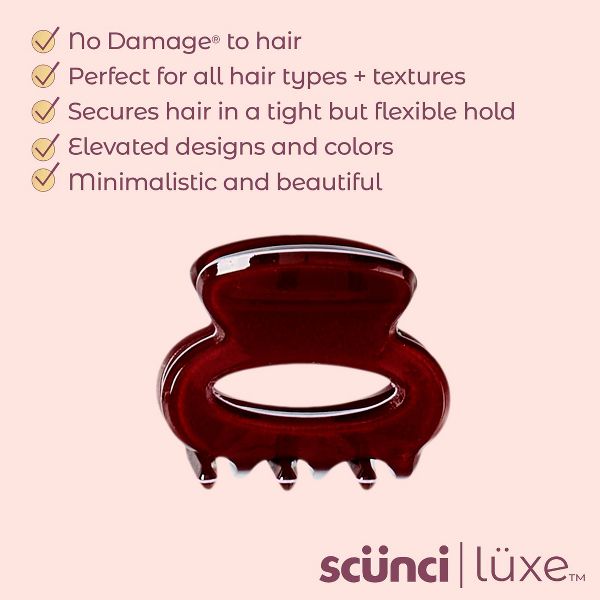 scünci | lüxe Mini Acrylic Open Cut Oval Claw Clips - 5pcs