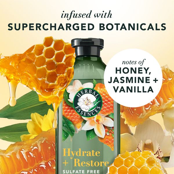 Herbal Essences Honey Sulfate Free Moisturizing Shampoo, For Dry Hair - 13.5 fl oz