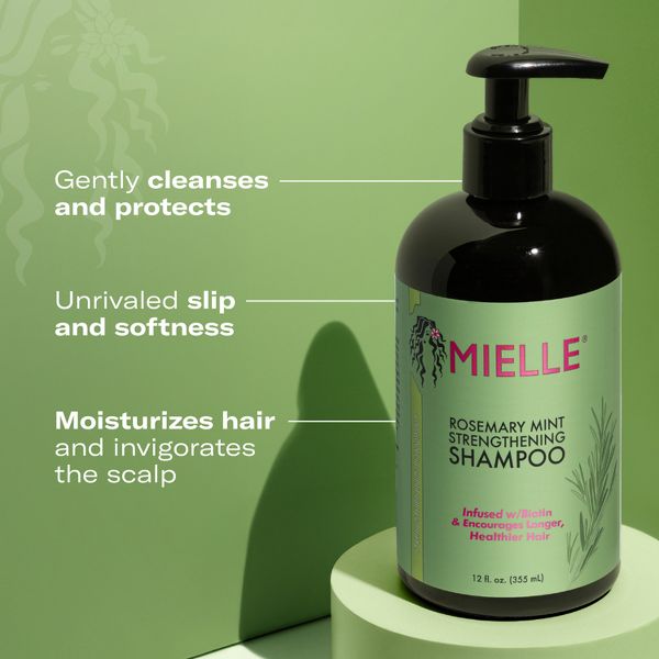 Mielle Organics Rosemary Mint Strengthening Shampoo - 12 fl oz