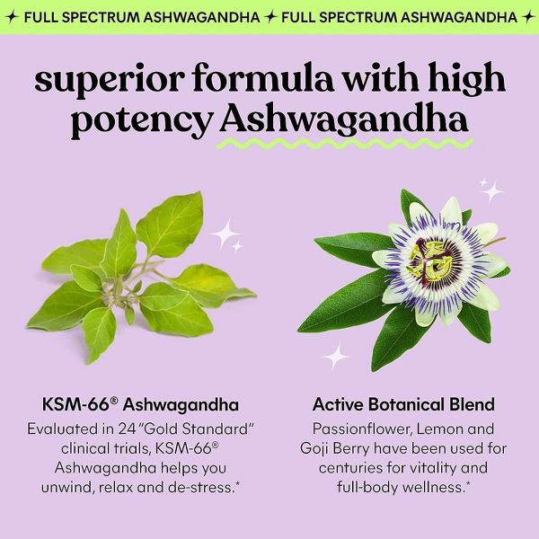 Lemme Chill Ashwagandha Gummies - Stress & Cortisol Support - KSM-66 Ashwagandha - Mixed Fruit Flavored - 60ct