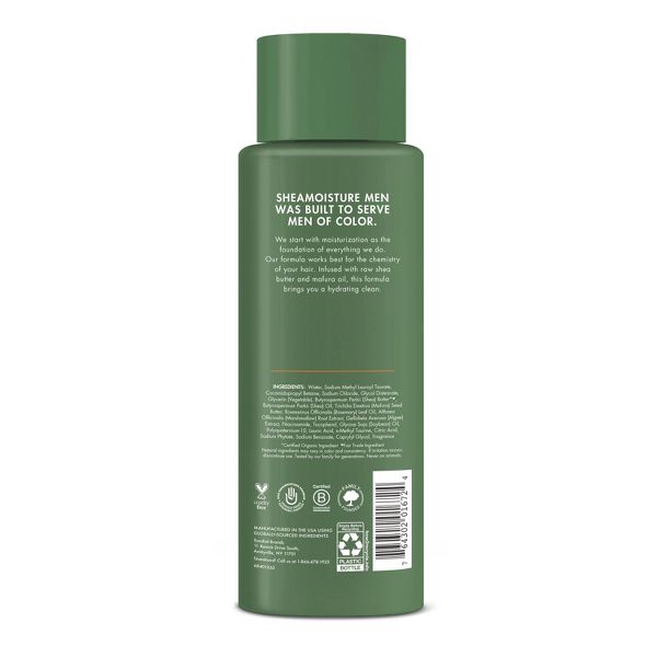 SheaMoisture Men Moisturizing Shampoo - Raw Shea Butter & Mafura Oil - 15 fl oz