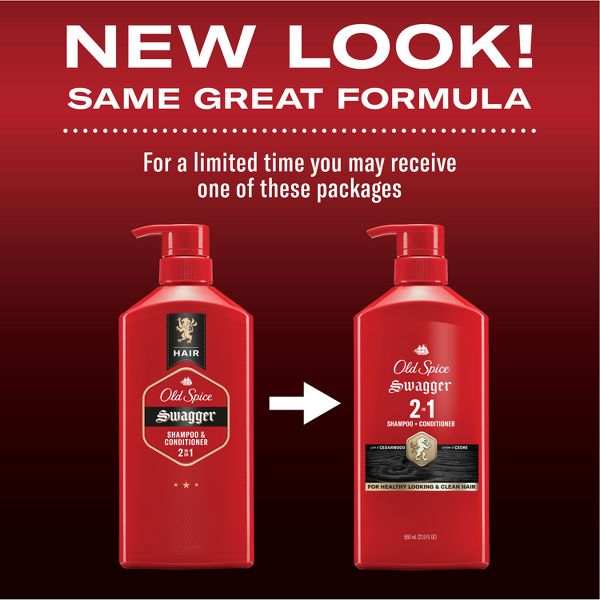 Old Spice Swagger 2-in-1 Men's Shampoo and Conditioner - 21.9 fl oz