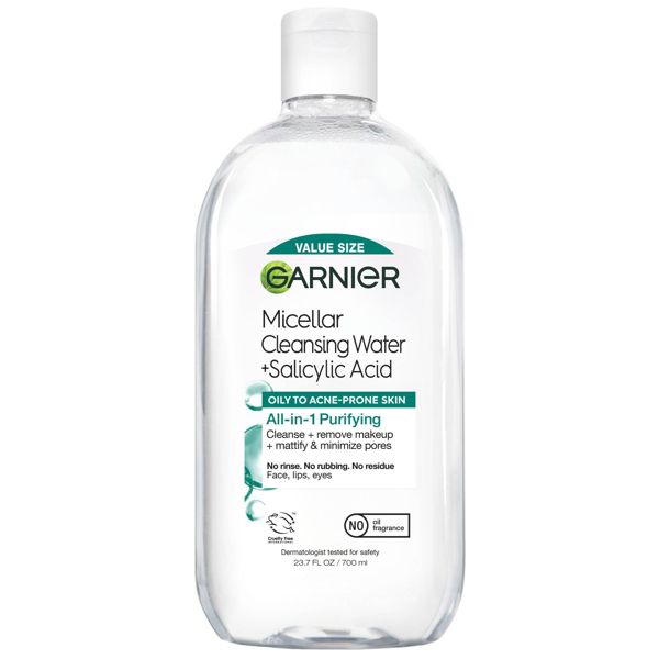 Garnier Salicylic Acid Purifying Makeup Remover Micellar Water and Facial Cleanser - 13.5 fl oz