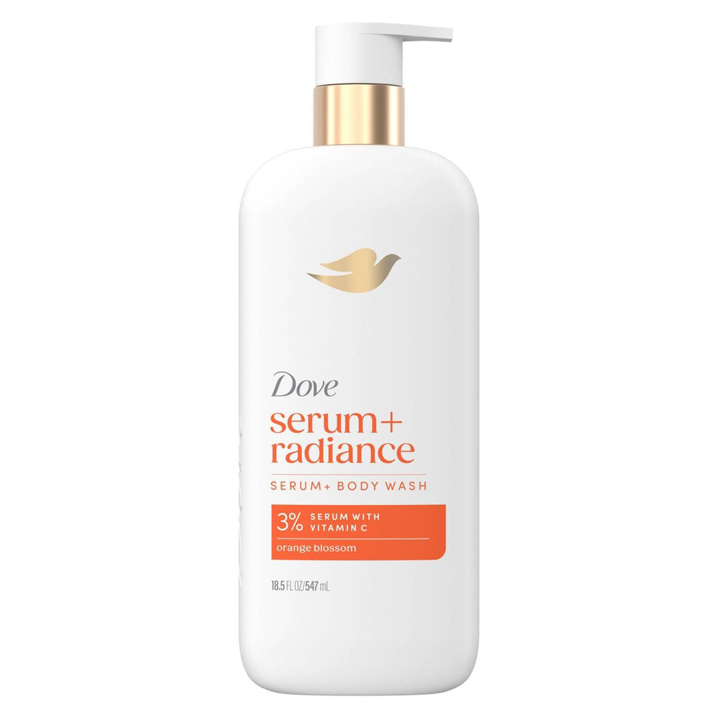 Dove Beauty Serum Body Wash for Women with 3% Brightening Serum + Vitamin C - Glow Recharge - 18.5 fl oz