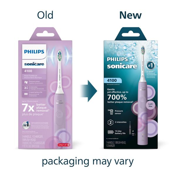 Philips Sonicare 4100 Plaque Control Rechargeable Electric Toothbrush - HX3681/23 - White