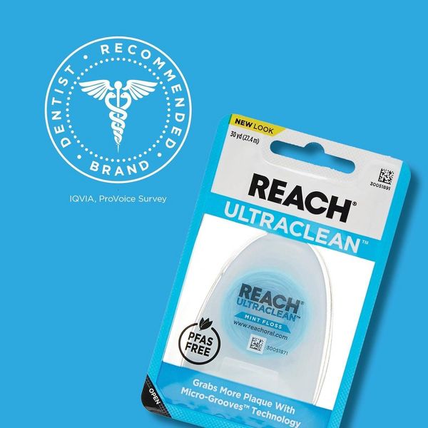 Reach Ultraclean Mint Waxed Dental Floss - 30yd/6pk