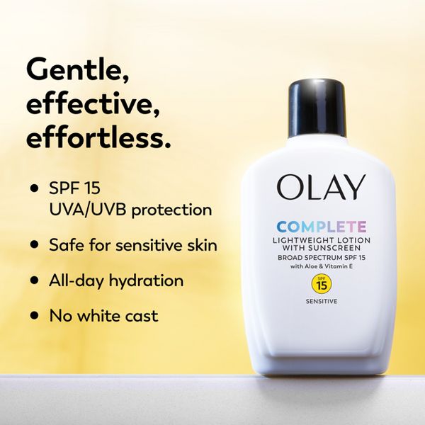 Olay Complete Face Lotion Moisturizer with Sunscreen Sensitive Skin - SPF 15 - 6 fl oz