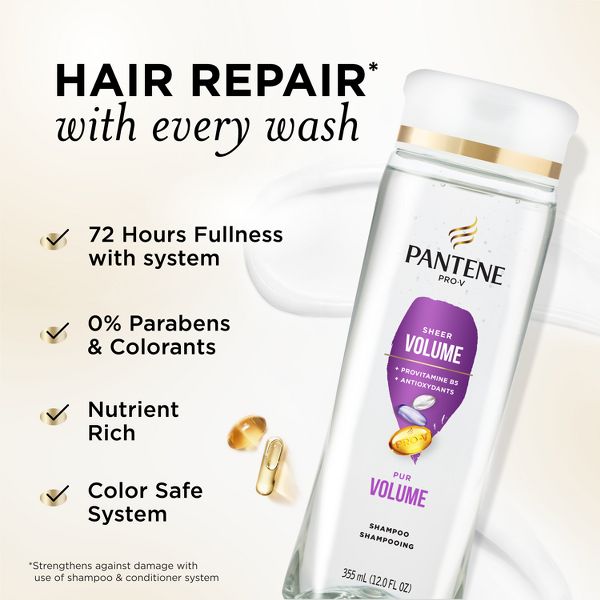 Pantene Pro-V Sheer Volume Shampoo - 12 fl oz