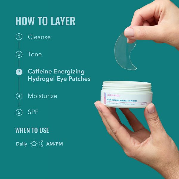 Good Molecules Caffeine Energizing Hydrogel Eye Patches - 60ct