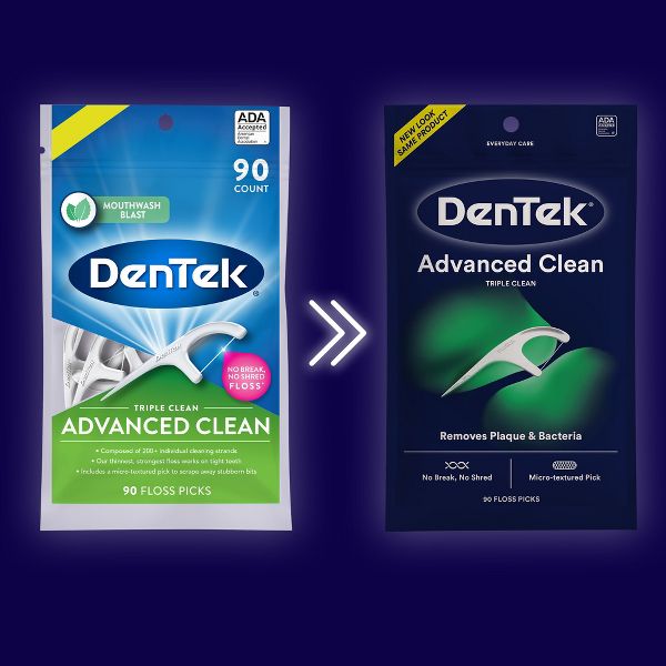 DenTek Advanced Clean Floss Picks for Tight Teeth - Mouthwash Mint - 150ct