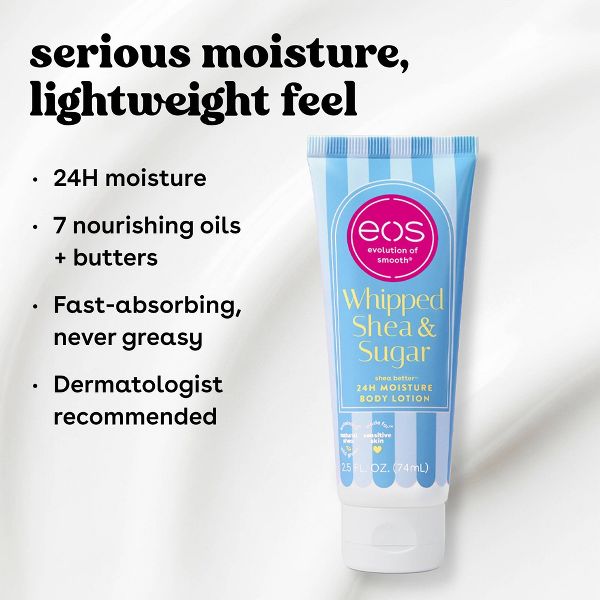 eos Mini Body Lotion - Whipped Shea & Sugar - Travel Size - 2.5 fl oz