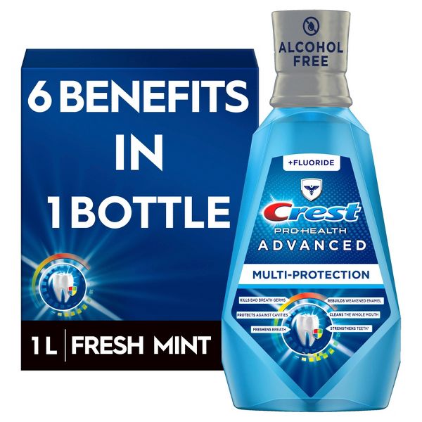 Crest Pro-Health 2 Pack/4.3oz Toothpaste + 33.8 fl oz Mouthwash