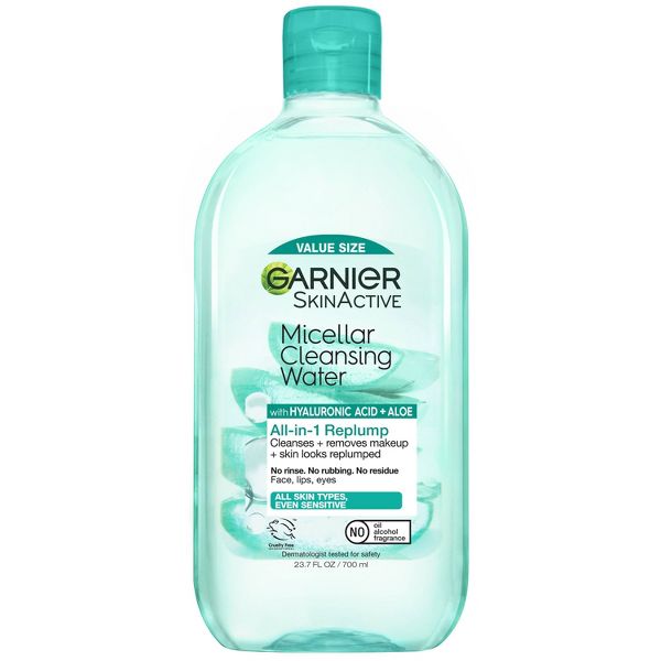 Garnier Hyaluronic Acid Hydrating and Plumping Makeup Remover Micellar Water - 13.5 fl oz