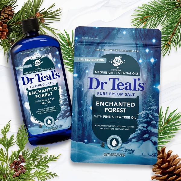 Dr Teal's Enchanted Forest Foaming Bubble Bath with Pine & Tea Tree Oil - 34 fl oz