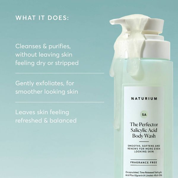 Naturium The Perfector Salicylic Acid Skin Smoothing Body Wash - 16.9 fl oz