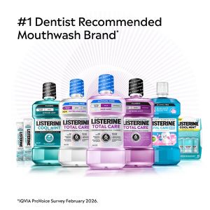 Listerine Antiseptic Intense Mouthwash for Bad Breath - Cool Mint - 500ml