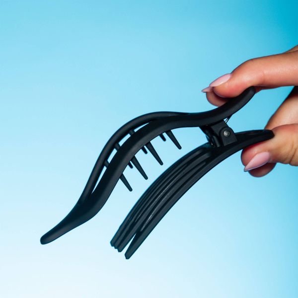 Gimme Beauty Lay Back Oval Claw Clips for Medium Hair - Black/Tort - 2ct