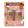SheaMoisture Shampoo & Conditioner Bundle for Curly Hair, Coconut Hibiscus Curl & Shine with Fair Trade Shea Butter - 26oz/2pk