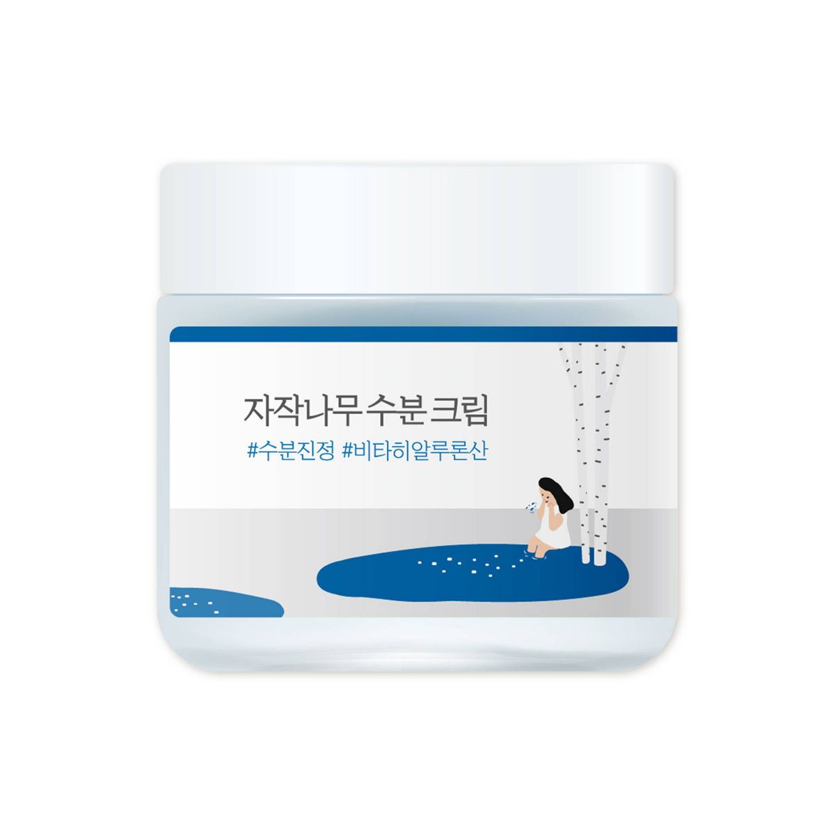 Round Lab Birch Juice Moisturizing Cream Korean Skincare for Long-Lasting Hydration and Skin Barrier Repair - 80ml