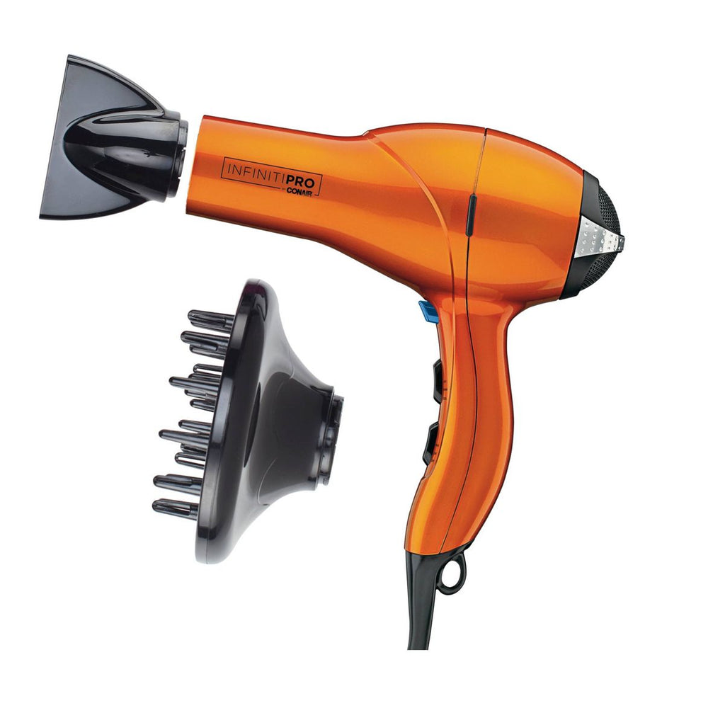 INFINITI PRO CONAIR Orange Quick Styling Salon Hair Dryer - AC Motor, 1875 Watts