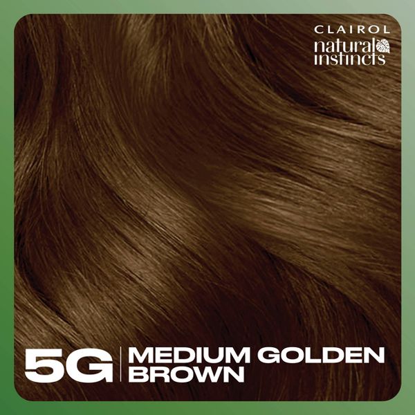 Instincts Clairol Demi Permanent Hair Color Dye Kit Brass Free - 5C Medium Brown, Peppercorn: Ammonia-Free, Contains Vitamin E, Vegan