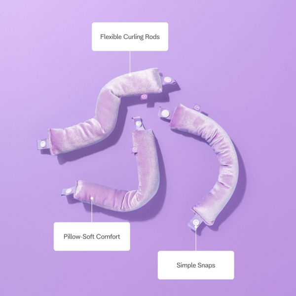 Gimme Beauty Chill Curl Heatless Flex Rods for Volume and Bounce - Thick Hair - 4ct