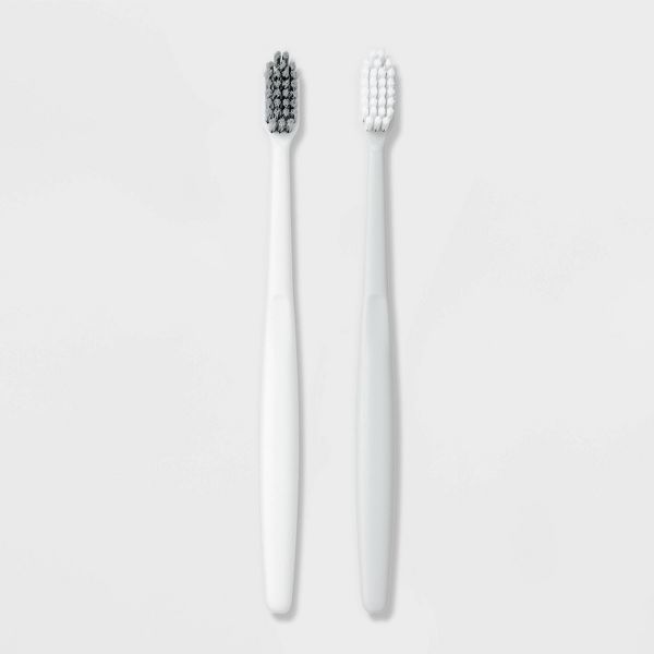 T&T Manual Toothbrush Soft - 2ct - White - Dealworthy™