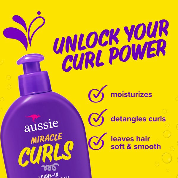 Aussie Miracle Curls with Coconut Oil Detangling Milk Treatment - 6.7 fl oz