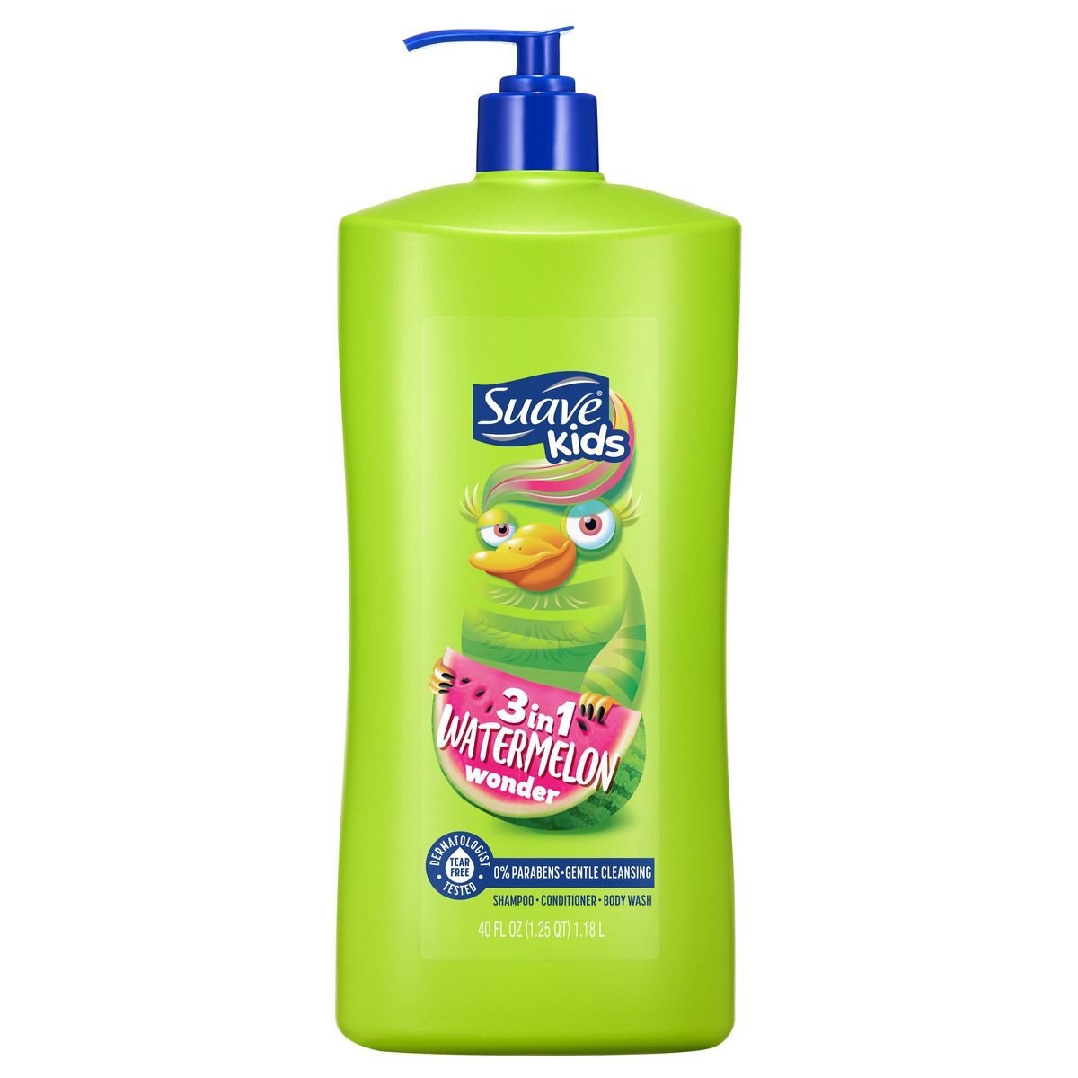 Suave 3 in 1 Watermelon Wonder Shampoo Conditioner Body Wash - 40 fl oz