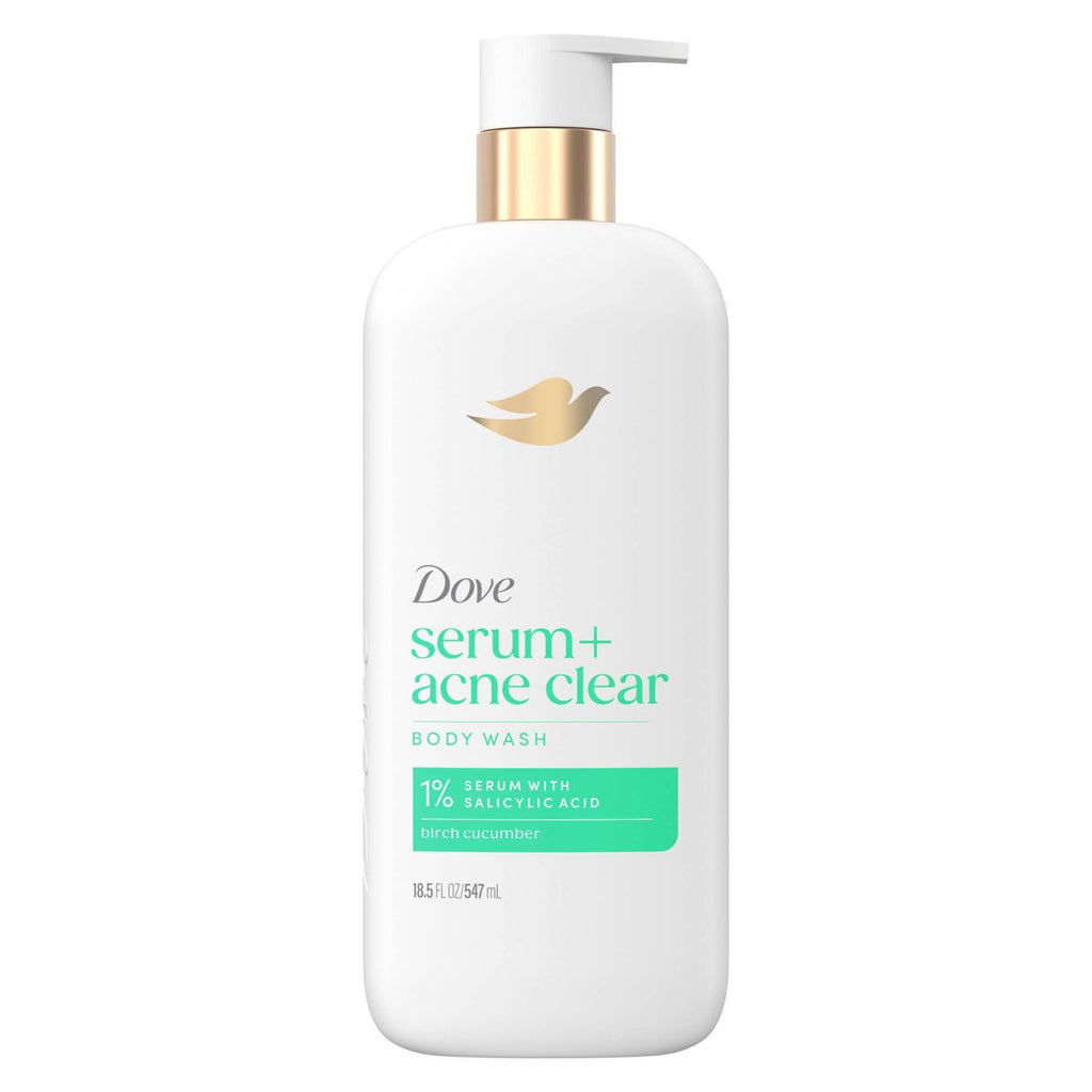 Dove Serum Body Wash with 1% Clearing Salicylic Acid - Acne Clear - 18.5 fl oz