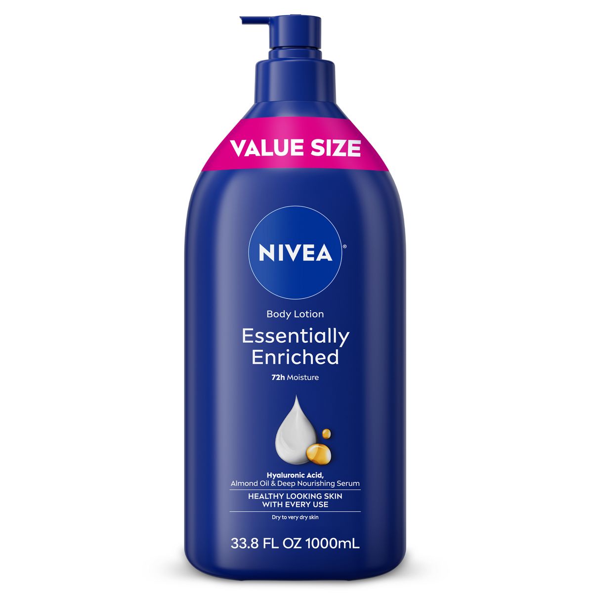 NIVEA Essentially Enriched Body Lotion for Dry Skin Scented - 33.8 fl oz