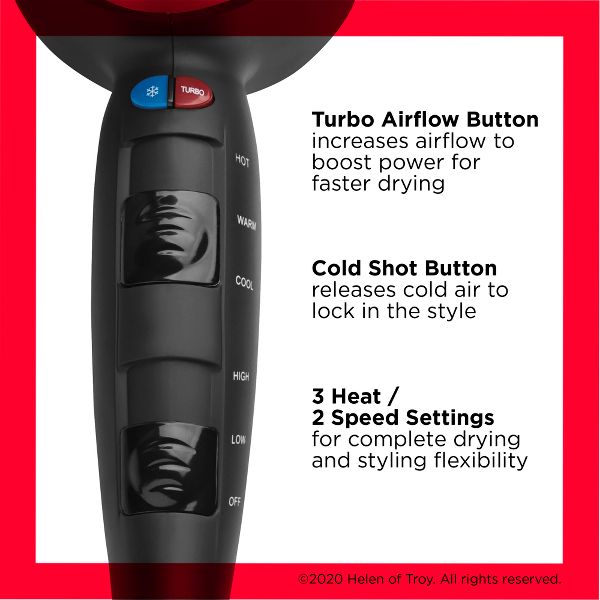 Revlon Perfect Heat Volumizing Turbo Hair Dryer - 1875 Watt