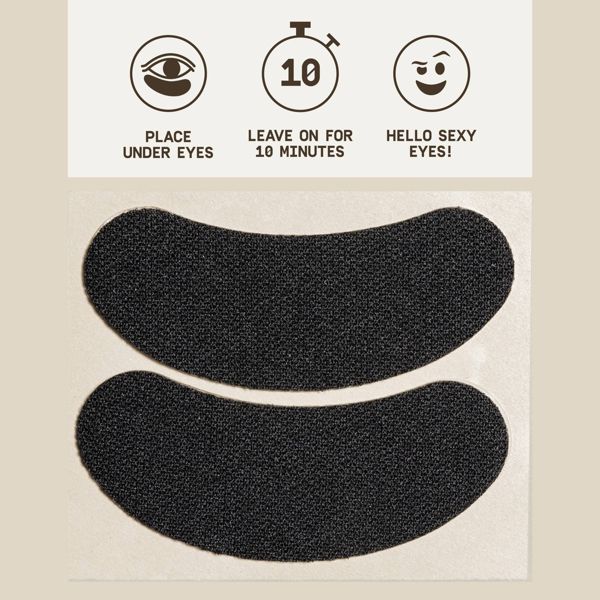 Papatui Men's Paraben-Free Niacinamide, Hyaluronic Acid and Caffeine Under Eye Patches - Unscented - 1 Pair
