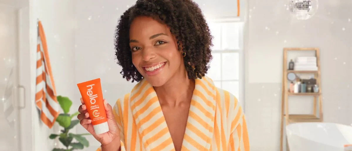 hello Vitamin C Teeth Whitening Toothpaste with Fluoride - Natural Peppermint - 4oz