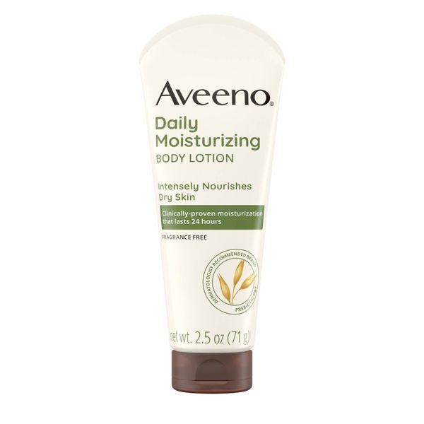 Aveeno Daily Moisturizing Lotion For Dry Skin with Soothing Prebiotic Oat - Unscented - 2.5oz